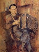 Jules Pascin Portrait of Man oil on canvas